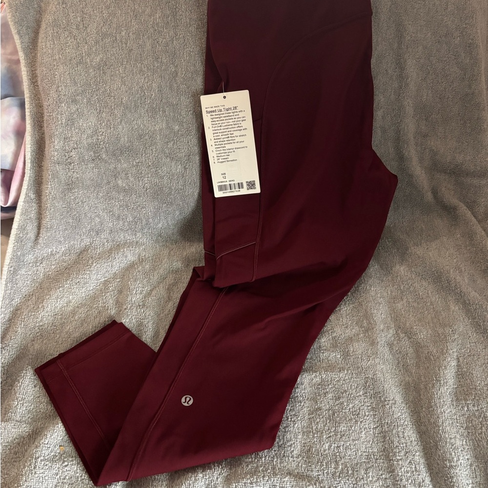 Lululemon Burgundy Leggings